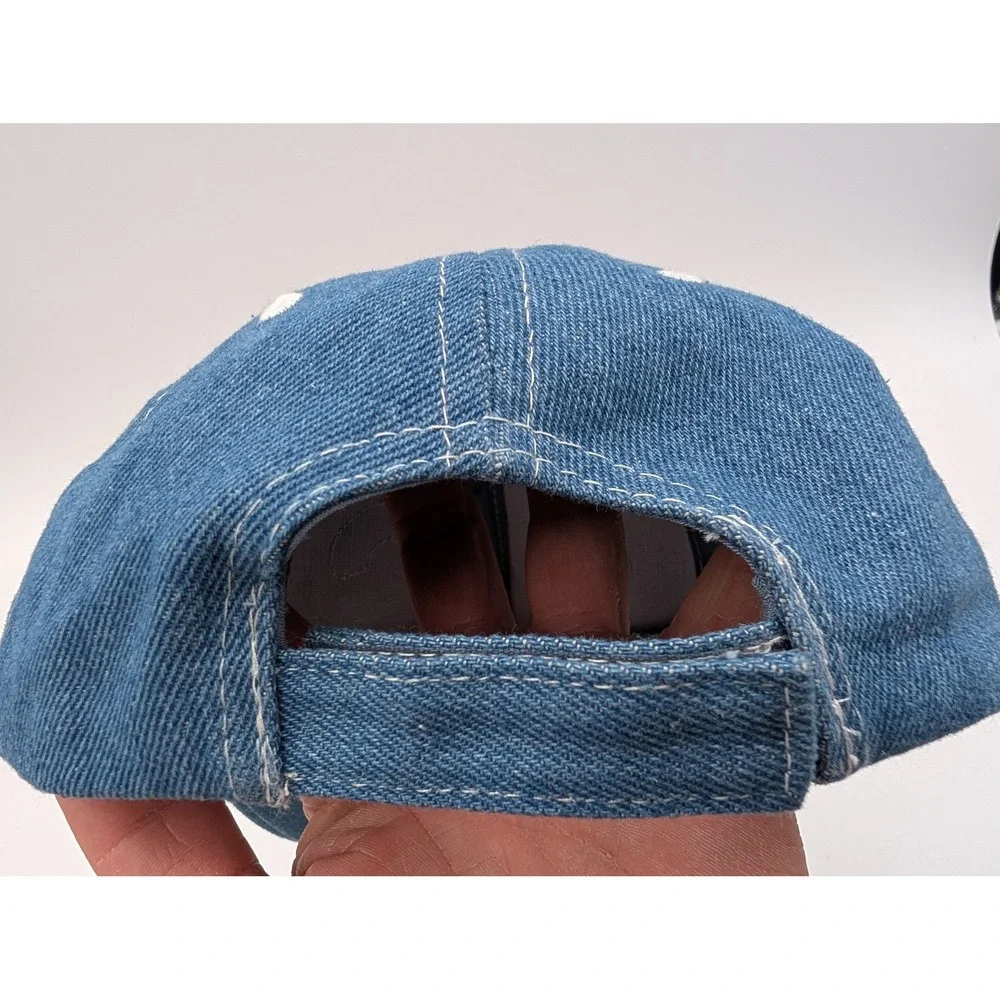 Disney Stitch Angel Rainbow Denim Baseball Cap Kids Blue Hat SOH29054